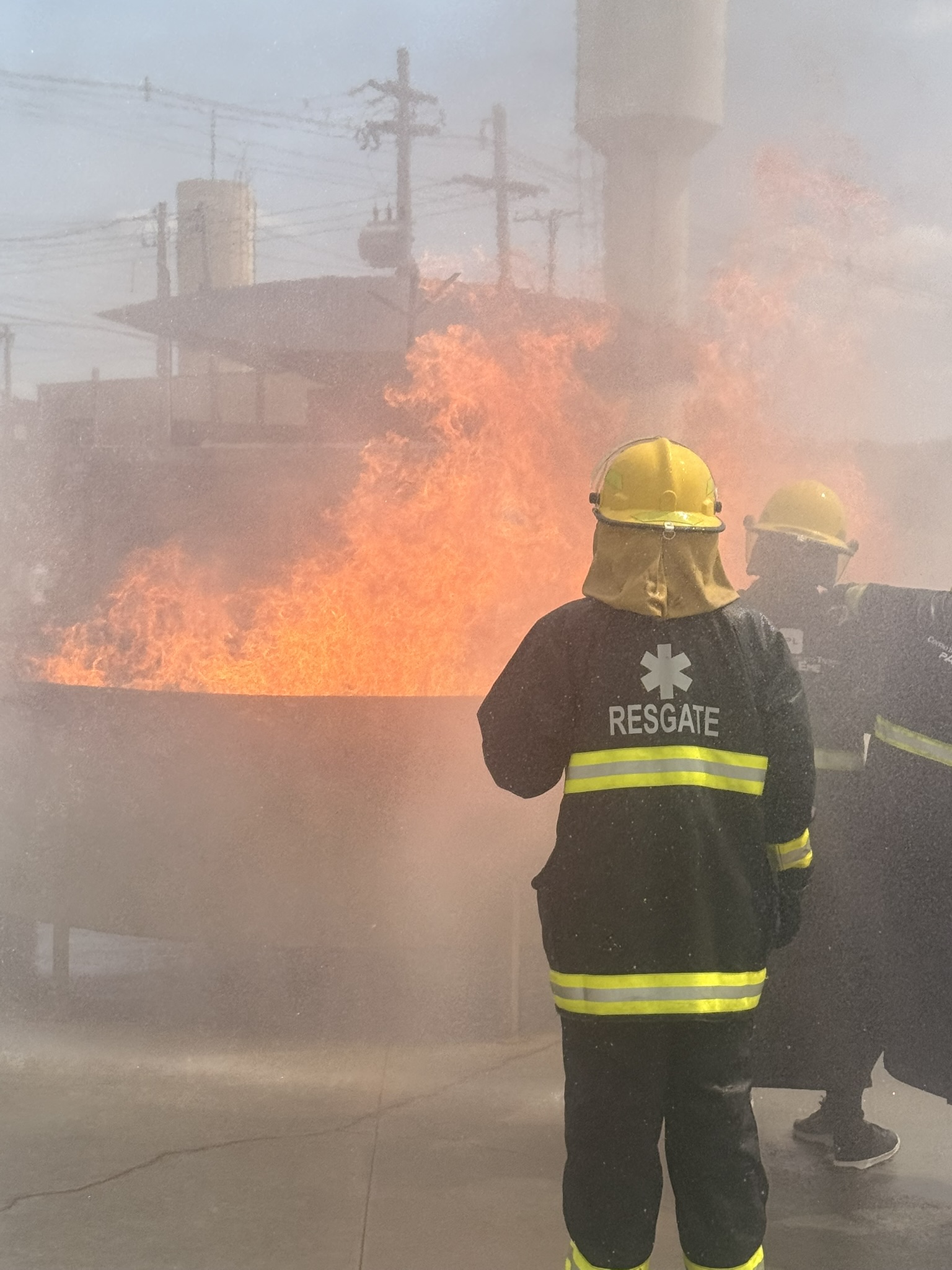 Treinamento com fogo real